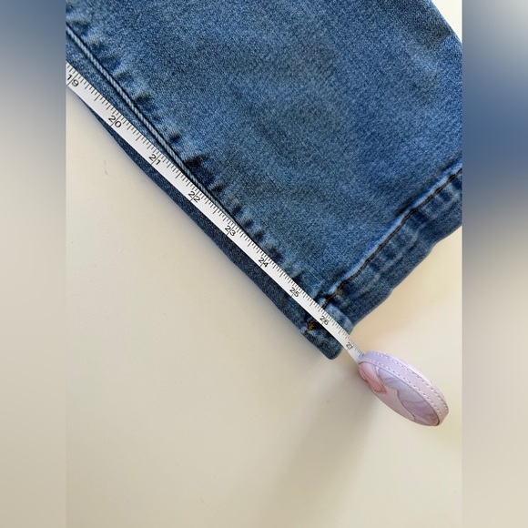 Madewell-Mid Rise-Kick Out-Crop Jeans-Blue-Classic-Spring-Summer-Costal-Size 27 - Picture 13 of 16